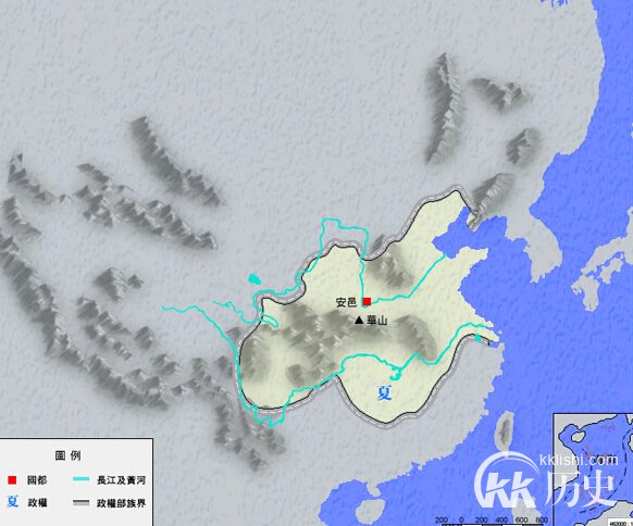 夏朝的疆域如何划分？中国夏朝历史地图
