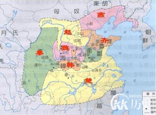 春秋时期由那几国家组成？春秋的版图是怎样的