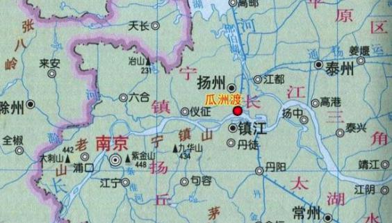 楼船夜雪瓜洲渡里的瓜洲渡在哪里呢