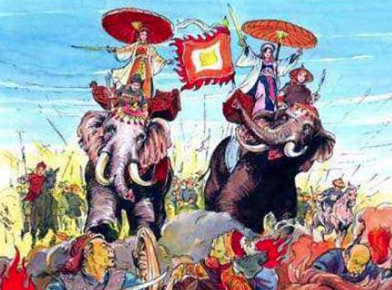 汉朝姐妹花：中国史册上的叛党，被越南奉为民族英雄