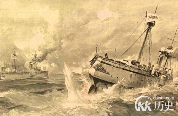 北洋兵忆甲午海战 我舰追不上逃跑的日舰
