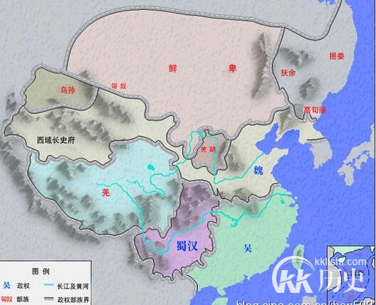 古代三国时期地图：魏、蜀、吴疆域详解（组图）