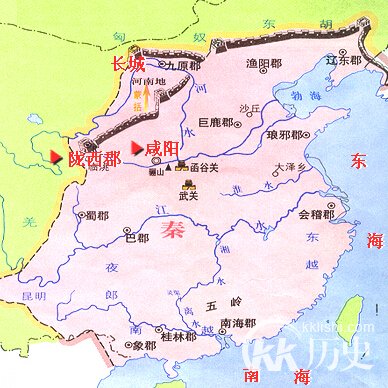 秦朝地图：历史上秦朝的版图到底有多大?