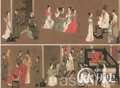 韩熙载夜宴图的作者是谁？画中描绘那个贵族的生活