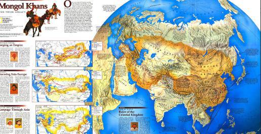 大蒙古国的疆域有多大 在政治,军事及文化的成果有哪些