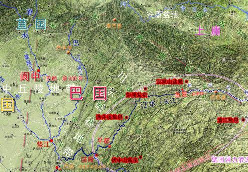 苴国：东周时期西部地区古国名，都城在吐费城
