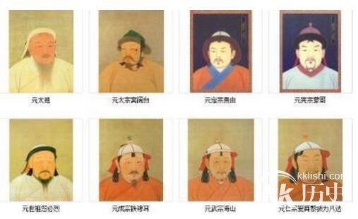 元朝皇帝列表：历史上元朝共经历15位皇帝
