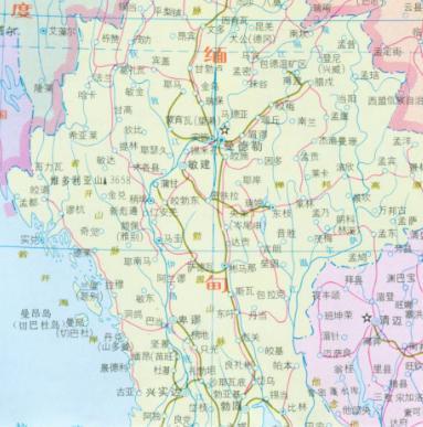 骠国：伊洛瓦底江流域佛教古国，都城为卑谬，有18个属国