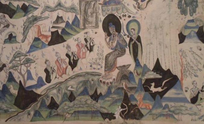 西魏时期的敦煌壁画，中国元素开始出现