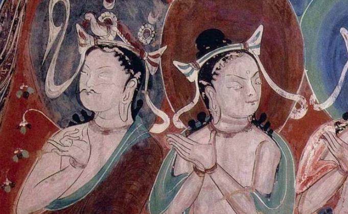 西魏时期的敦煌壁画，中国元素开始出现