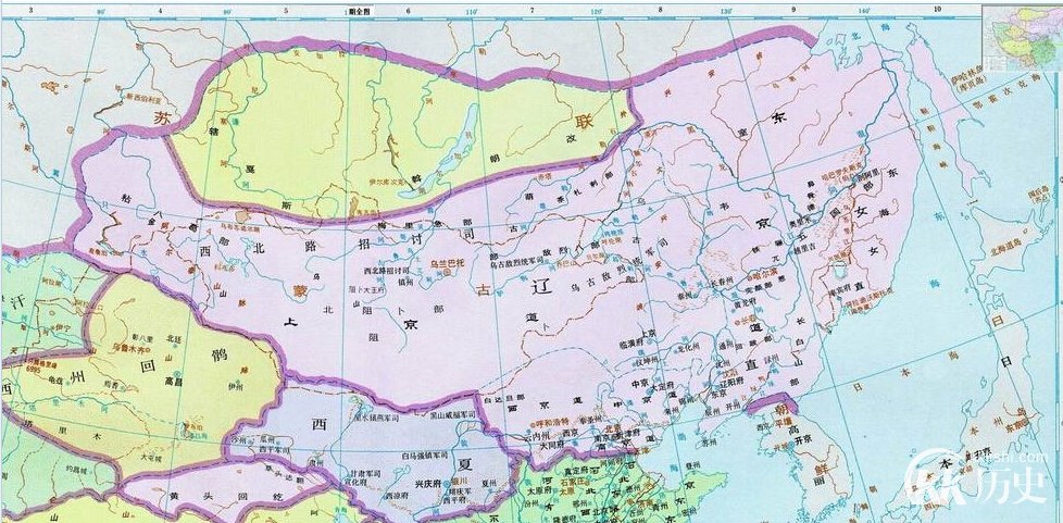 辽朝地图:历史上的辽朝疆域有多大