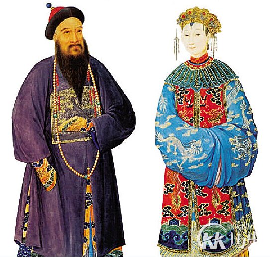 中国清朝不同阶层男女服饰的特点