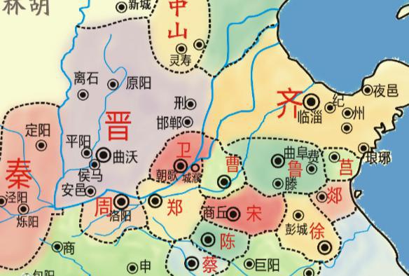 卫国:周朝的诸侯国,首都朝歌,第一代国君为周文王嫡九子康叔封