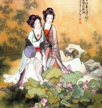 与西施同入越宫的春秋美女：郑旦