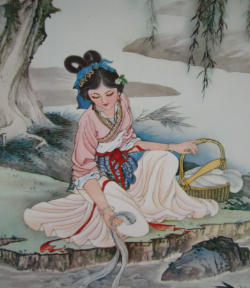 与西施同入越宫的春秋美女：郑旦