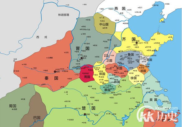 西周分封的诸侯国：揭西周分封的诸侯国地图大全地