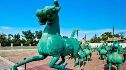 历史上著名的河西四郡：酒泉郡、武威郡、张掖郡、敦煌郡