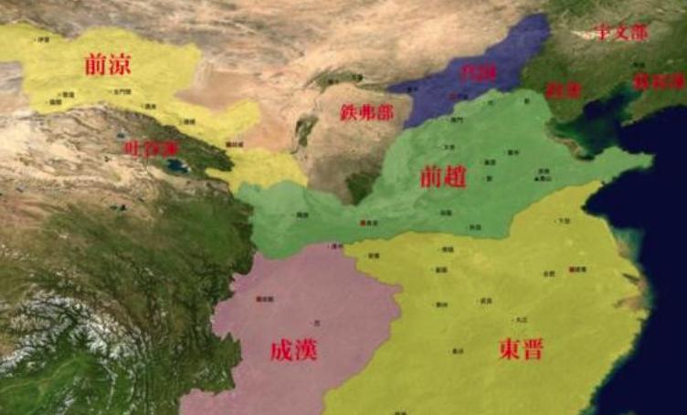 十六国时期的“五凉”：前凉、后凉、南凉、北凉、西凉