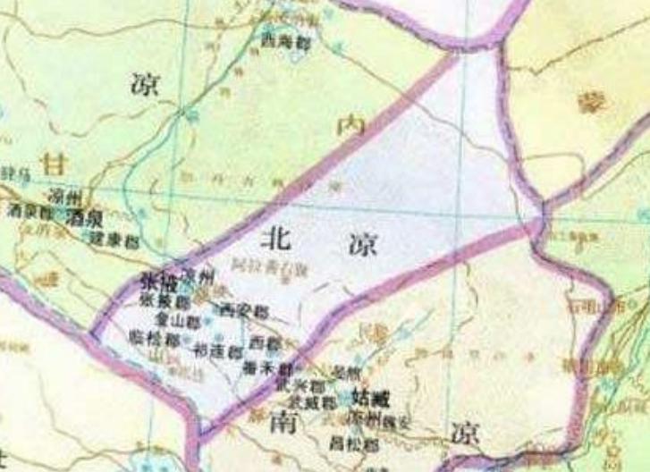 十六国时期的“五凉”：前凉、后凉、南凉、北凉、西凉