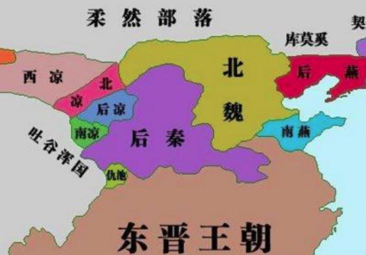 十六国时期的“五凉”：前凉、后凉、南凉、北凉、西凉