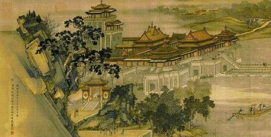 解析：五代时期北方山水画派的构图和技巧