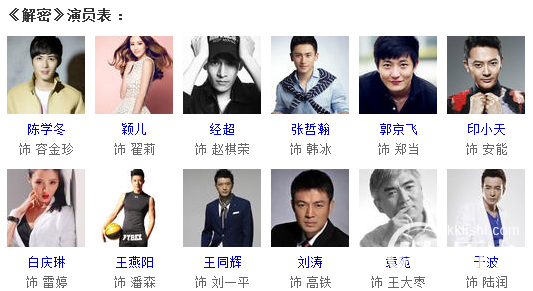 解密的演员有哪些 解密演员表及主要角色介绍