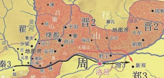 周王室用晋国来抵御犬戎，它趁机崛起