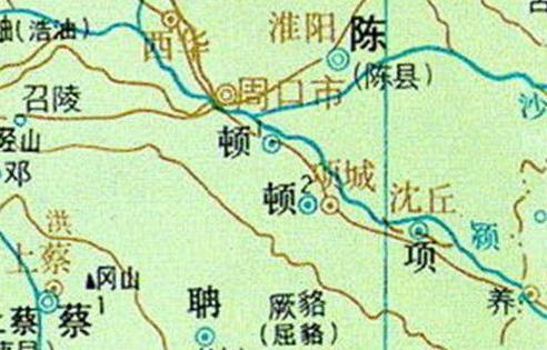 顿国:周朝时期在淮水中上游地区分封的姬姓诸侯国之一