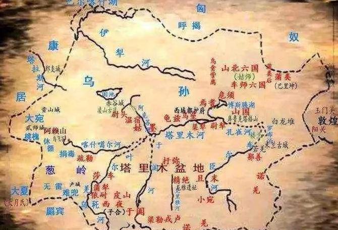 西域三十六国简介 这三十六个国家分别叫什么名字