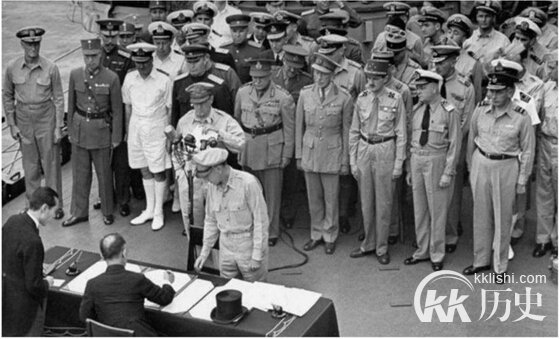 1945年9月3日9时日本无条件投降签字仪式(组图)