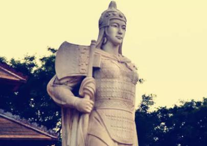 神话传说中的一位女战神，直到发现陵墓才知道是真的